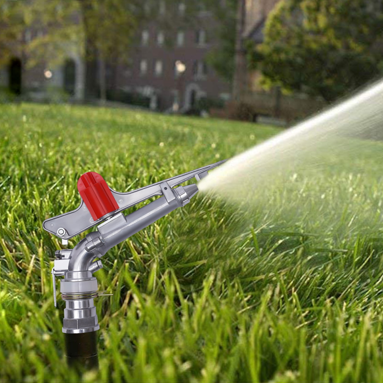 2 Inch Irrigation Spray Gun, 65-80M Large Impact Area 360 Adjustable Water Sprinkler for Large-Scale Agricultural Irrigation