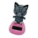 thumbnail image 3 of 2 paquetes de juguetes de baile solar gato adorno de coche con energía solar decoración de fiesta de Halloween gris Sunnimix Lindo gato bailando, 3 of 8
