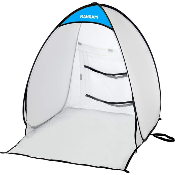 Portable Paint Tent (2.5x2.5x3.25 ft) Small Paint Booth with Built-in Floor, Built-in Straps, and Storage Bag – Ideal for DIY Painting Projects