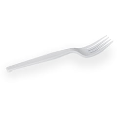 Dixie® Medium-Weight Polystyrene Plastic Disposable Fork by Georgia-Pacific GP PRO, White, FM217, 1 Case of 1000 Forks