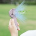 thumbnail image 4 of Matoen Mini Handheld Fan, Portable Cooling Fan, Quiet 3 Speed, USB Rechargeable Desk Fan, Small Folding Electric Fan for Travel Outdoor Home Office Makeup, 4 of 6