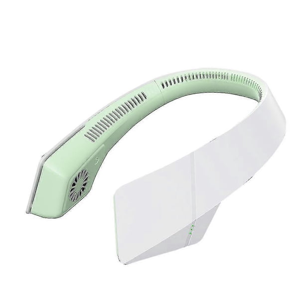 Ventilador portátil recargable por USB con banda para el cuello, mini ventilador con 3 velocidades