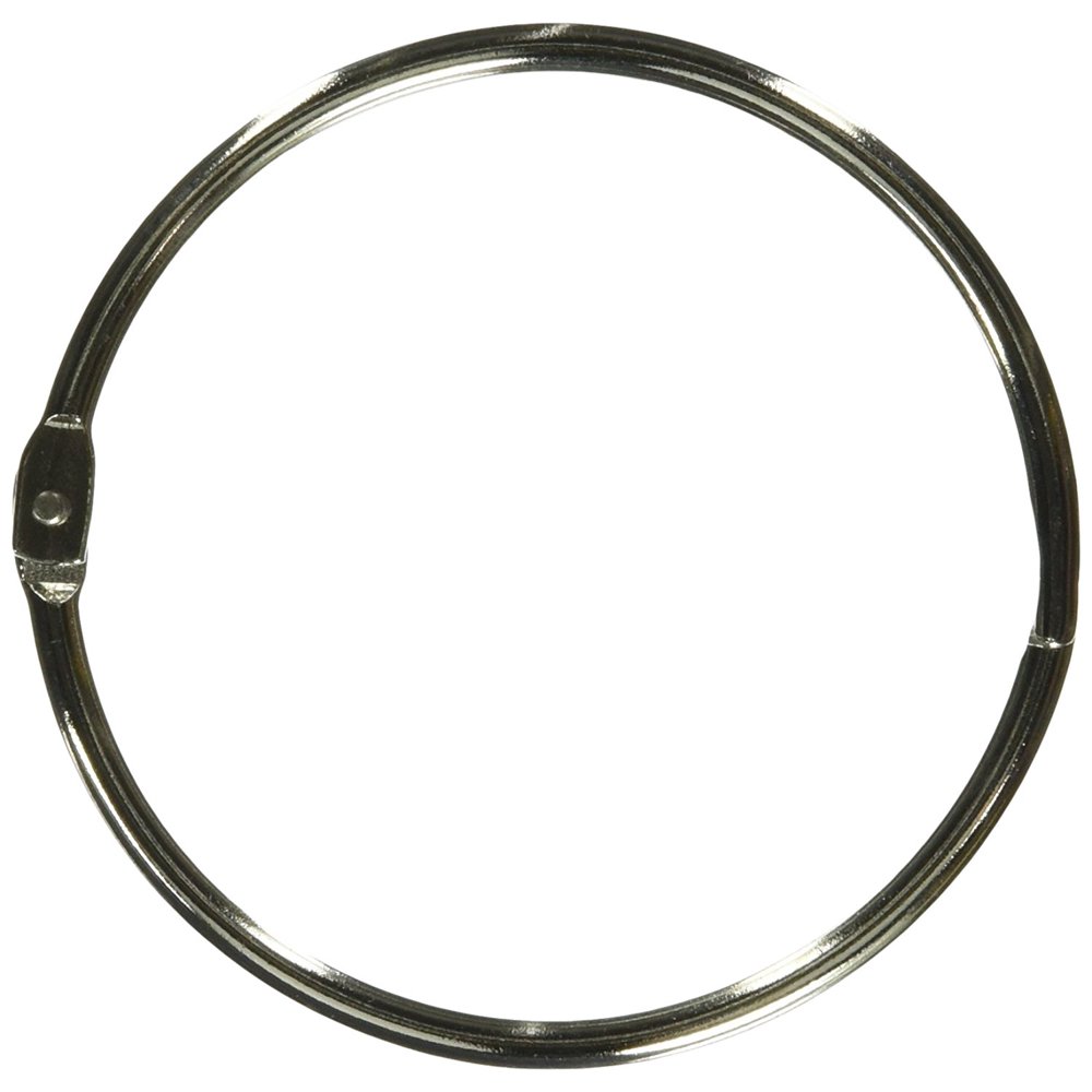 Book Ring, 3Inch Diameter, 10 per Box, Silver (SPR01441), Book rings