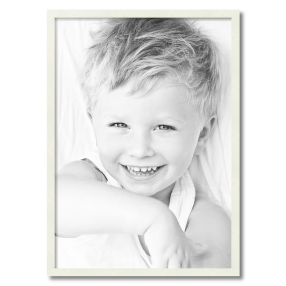 ArtToFrames 22" x 31" White Picture Frame, 22x31 inch White Wood Poster Frame (WOM-5138)