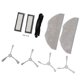 thumbnail image 4 of Juego de accesorios para robot de barrido, kit de piezas de barredora de textura suave con absorción de agua fácil de quitar, 4 of 8