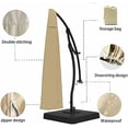 thumbnail image 4 of Patio Umbrella Cover - 600D Waterproof , Outdoor Umbrella Cover for Offset Cantilever Umbrella , Fits Patio Umbrella 9-13 Ft , Beige Umbrella Cover., 4 of 9