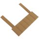 thumbnail image 5 of [N.º artículo: VE-87-ACC-04] Arnés pecho La placa expansión camuflaje MOLLE se adapta a las especificaciones Beaver Expansión del arnés pecho (marrón lobo), 5 of 9