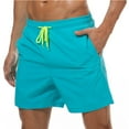 thumbnail image 1 of Men's Swim Trunks Quick Dry Beach Shorts with Pockets, 1 of 6