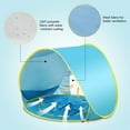 thumbnail image 3 of Baby Beach Tent with Pool,2021 Upgrade Easy Fold Up & Pop Up Unique Ocean World Baby Tent,50+ UPF UV Protection Outdoor Tent for Aged 3-48 Months Baby Kids Parks Beach Shade (Blue), 3 of 7
