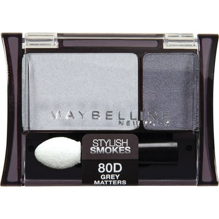 Maybelline Expert Wear Stylish Smokes Eyeshadow Duos, 80D Grey Matters, 0.08
