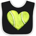 thumbnail image 3 of Inktastic Tennis Ball in Heart Boys or Girls Baby Bib, 3 of 4