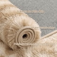 thumbnail image 5 of LUOVEN 4x6ft Large Non-Slip Fluffy Rug, Super Soft Plush Modern Indoor Plush Carpet for Bedrooms, Children's Rooms, Nurseries, Home Decor,Tie-dye beige, 5 of 9