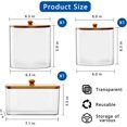 thumbnail image 2 of Twniayv 3-Pack Airtight Laundry Storage Containers with Lids - Clear Plastic Detergent Organizers for Laundry Room Organization, Scented Bead Dispenser (2Round2+1Rectangle), 2 of 6