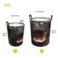 thumbnail image 3 of Balery Playful Baby Hippo Splash Cesta de ropa redonda con asas, impermeable, independiente, para ropa, juguetes, dormitorio y familia-Medium, 3 of 6