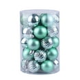thumbnail image 2 of Christmas Tree Decorations, 34Pcs Dark Green and Silver Christmas Balls Ornament Set with Shatterproof Plastic Baubles in Matte and Ribbed Designs for Holiday Tree Décor 2025 Elegant Collection, 2 of 2