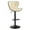 Beige-1PC, variant on SAETSFEG Bar Stools, Adjustable Swivel Bar Stool with Backrest, Modern Counter Height Island Chairs for Kitchen Island, Dining Room, Black