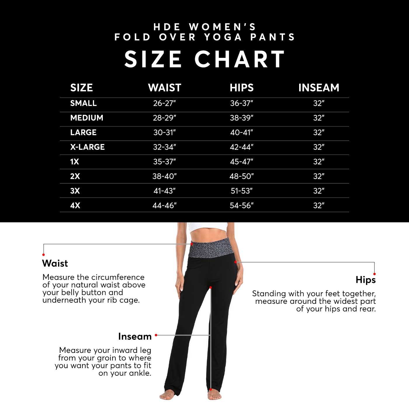 HDE Women's Color Block Fold Over Waist Yoga Pants Flare Leg Workout ...