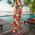 thumbnail image 4 of Leutsin Robe d'Été Décontractée pour Femmes Grande Taille Robe Aguichant à Imprimé Floral pour Femmes Sans Manches à Col en V Robe Longue à Fleurs, 4 of 8