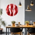 thumbnail image 4 of Wall Clock 10 Inch Abstract Wave Pattern Texture Round Silent Decorative Wall Clocks Battery Operated for Living Room Bedroom Kitchen Classroom Decor, Red,Small, 4 of 8