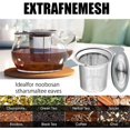 thumbnail image 4 of Tea Strainer with Fine Mesh Infuser, Large Capacity Tea Basket, Heat-Resistant Silicone Handle, Fits Standard Cups, 4 of 7
