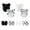 Color1, variant on 4PCS Newborn Baby Hospital Hats Beanie Bow Infant Caps Cotton Preemie Hats No Scratch Mittens Set for 0-1 Years Old