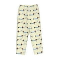 thumbnail image 6 of Uemuo Dachshund Dog Puppy Pattern Women's Wide Leg Palazzo Lounge Pants with Pockets Light Weight Loose Comfy Casual Pajama Pants-Large, 6 of 9