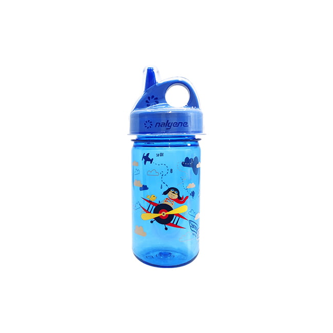 Nalgene Grip-N-Gulp Children's Water Bottle Blue Seahorse 