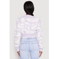 thumbnail image 4 of Women's Daisy Tufted Knit Cropped Cardigan, 4 of 4