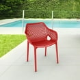 thumbnail image 6 of 32.25" Red Outdoor Patio Dining Arm Chair - Extra Large, 6 of 8