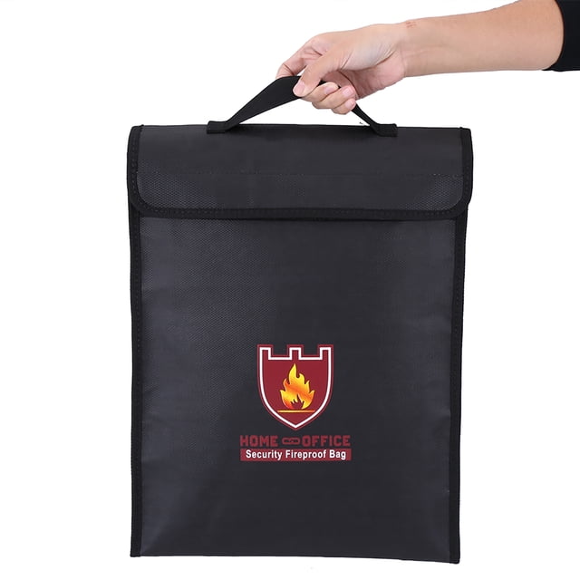 Double Sided Lightweight Waterproof Fire Resistant Pouch, Fireproof Bag, Money For Document LiPo Battery File