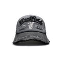 thumbnail image 2 of Black Rebel Gorra Knite estilo vintage desgastado para hombre estampada, 2 of 5