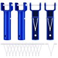 thumbnail image 1 of 4Pcs Swimming Pool Vacuum Head Handles Pool Cleaning Tool Replacement Accessories with 12Pcs V-Shaped Clip, 1 of 7