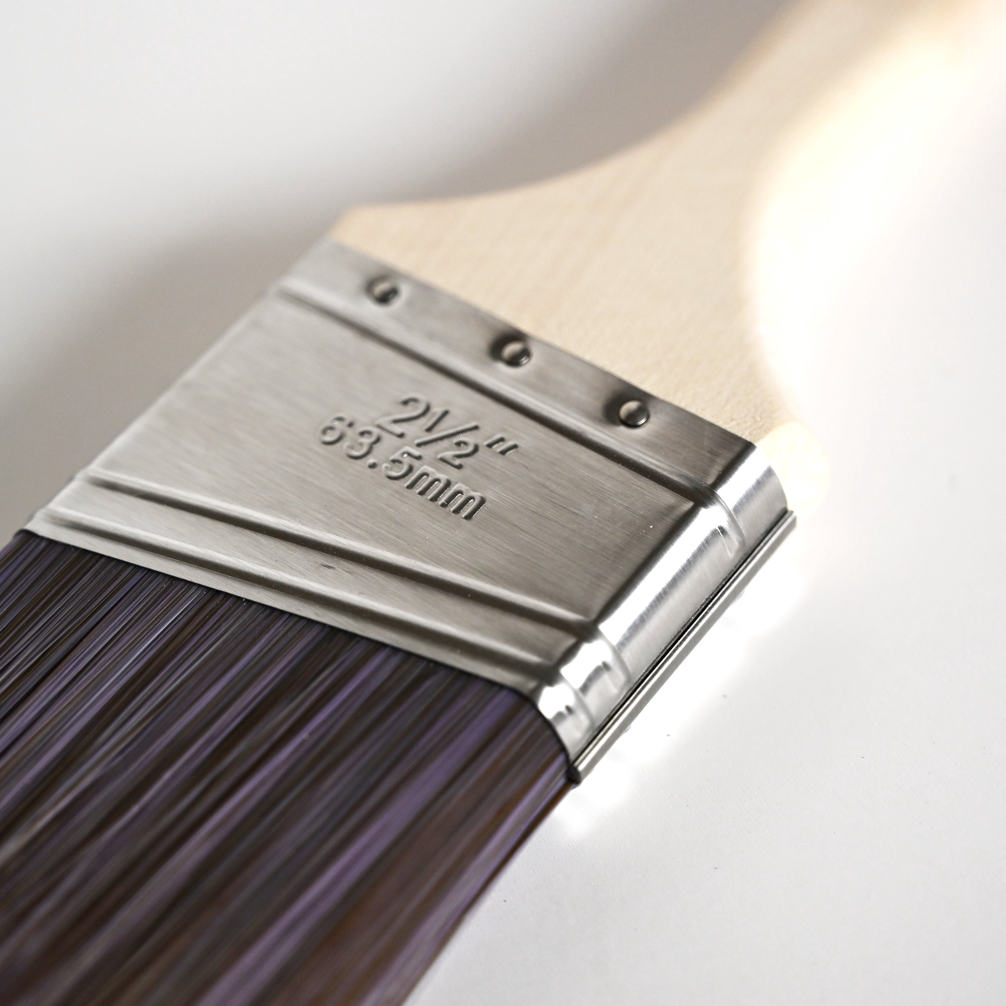 Proteco 2-1/2 in. Angled Premium Polyester Long-Handled Tapered Filament Angle Sash Brush