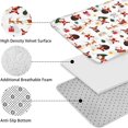 thumbnail image 5 of White Christmas Santa Pattern Bathroom Rugs Sets 3 Piece,Toilet Cover Set,Absorbent Non Slip Bathroom Mats Sets with U-Shaped Contour Rug Toilet Rug Set, 5 of 5