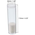 thumbnail image 2 of Uxcell Round Coin Tubes Coin Storage Tubes Coin Holders Containers Fit 25mm Coins, Clear 10 Pack, 2 of 7