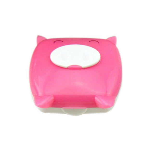 Langgg Cute Pig Cartoon Contact Lens Case Companion Box Contact Lenses Box