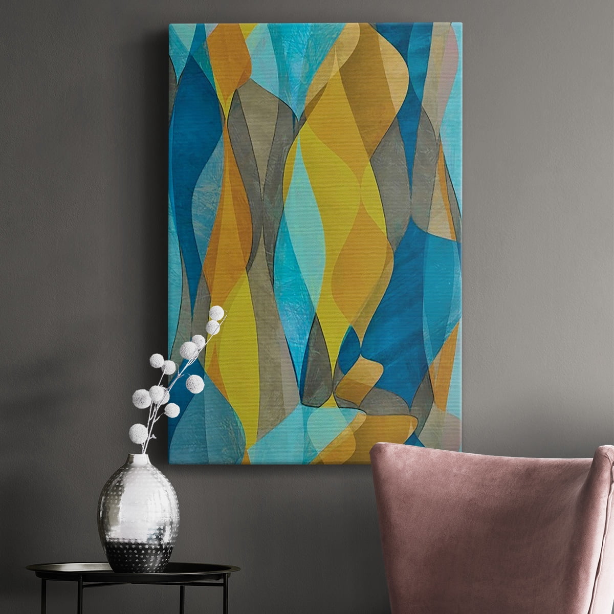 Colorful Cascade II Premium Gallery Wrapped Canvas - Ready to Hang