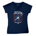 thumbnail image 5 of Ford F-100 Lightning Bolt Gear FoMoCo Women's V-Neck T-shirt Vintage Classic Pickup Truck 1953 Iconic Retro Emblem Tee, 5 of 7