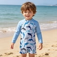 thumbnail image 4 of Swimming Suit for Boys Boy Rash Guard Cartoon Boy Swimwear Boy Bathing Suit 6-12 Months, 4 of 4
