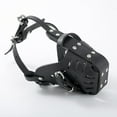 thumbnail image 4 of Queilt Muzzles for Pets, Made of Leather, Medium and Large Dogs, German Shepherd Doberman, Anti-Bite Masks, Dog Training, Defense Muzzles Macaron, 4 of 4