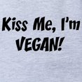 thumbnail image 2 of CafePress - FIN Kiss Me Vegan - Cute Infant Baby Football Bodysuit, 2 of 3