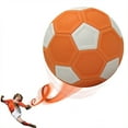 thumbnail image 3 of Enqiretly Ballon de Football Courbé Résistant à l'Usure pour Activités Extérieures Résistant à l'Usure et aux Coups de Pied Pentagonal orange wh, 3 of 6