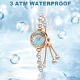 thumbnail image 4 of Elegant Pearl Women's Dress Watch Fashion Round Dial Analog Quartz Gift Watch, 4 of 6