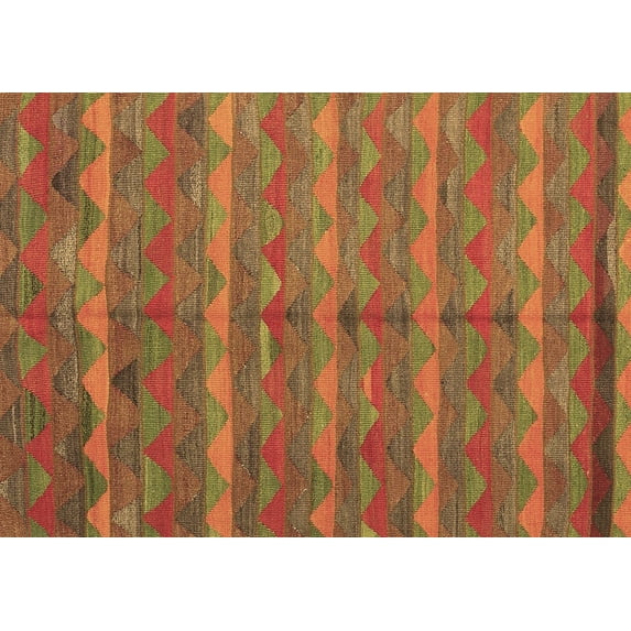 Ahgly Company Indoor Rectangle Oriental Brown Traditional Area Rugs, 8' x 12'