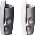 thumbnail image 2 of Porcelana Blanca Con Cara Humana, Decoración Creativa Moderna Para El Hogar Y La Sala De Estar, Arreglo Floral, Escultura Artística De Cerámica Advancent HA043113-02, 2 of 6