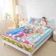 thumbnail image 3 of Erosebridal Spring Rose Flower Kid Bed Sheets, Easter Eggs King Sheets, Blue Pink, 4 Pieces, 3 of 5