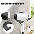 thumbnail image 4 of Hair Dryer Organizer, Wall Mount No Drilling Bathroom Storage Rack, Hair Tool Holder for Cabinet Door, Black, by Zovey, 4 of 6