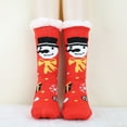 thumbnail image 2 of CYSFASHION Christmas Day Socks for Women Fall Fashion Must Haves Ruffle Socks Lightweight Cotton Casual Womens Socks Watermelon Red, 2 of 5