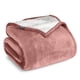 thumbnail image 1 of Bare Home Manta de Cama de Felpa Sherpa Mullida y Suave, Reversible, Liviana, Tamaño Twin/Twin XL, Rosa Empolvado, 1 of 6