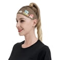thumbnail image 4 of Wukai Coffee Gnome (2) Sports sweatband,Men & Women Sweatband Headband for Running, Cross Training, Racquetball, Working Out, 4 of 7